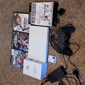 Complete and Working Ps2 Slim with games